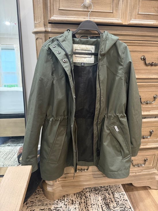 Hunter Jackets & Blazers - Hunter green rain coat medium women